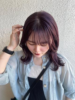 セミロング NAO/レイヤー🌷 /ハイトーンカラー✨のヘアスタイル
