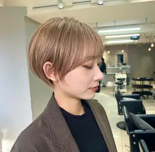 ショート カラー 渋谷  中性ヘア あかりのヘアスタイル