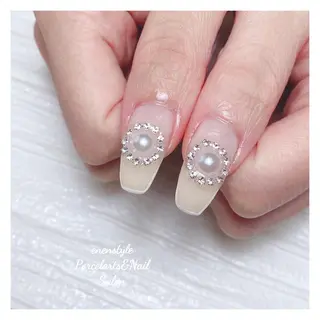 ミディアム ネイル 🐾enen style 🐾のネイルデザイン