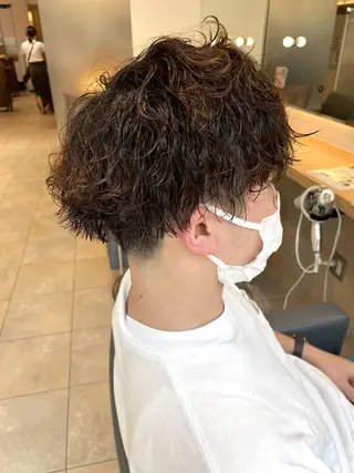 パーマ メンズ 佐藤 梨里花 ❤︎のヘアスタイル