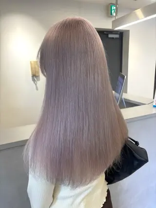 ロング カラー 艶髪ハイトーンカラー kana♡のヘアスタイル