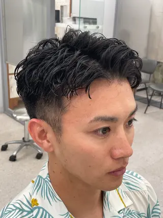 パーマ メンズ 京都河原町 メンズパーマ助川龍哉のヘアスタイル