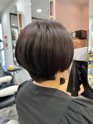 ショート カラー 透明感カラーショート ボブツムギ♡のヘアスタイル