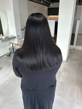 ロング パーマ 白髪ぼかし特化美容師 古賀雄歩のヘアスタイル