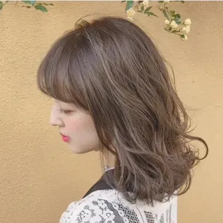 セミロング カラー 💛カラー大人気💛 c i a t eのヘアスタイル