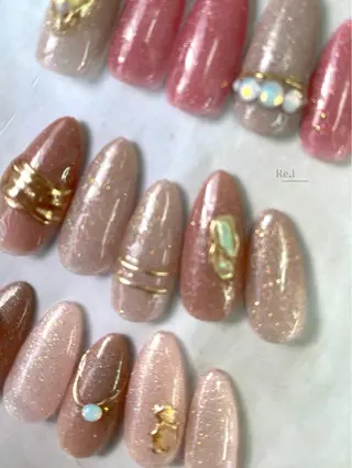 ネイル モチの良さ◉ フィルインネイル♡のネイルデザイン