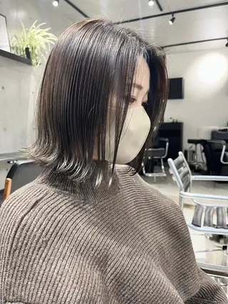 ショート カラー パーマ 透明感カラー✂︎ /縮毛矯正/YUKAのヘアスタイル
