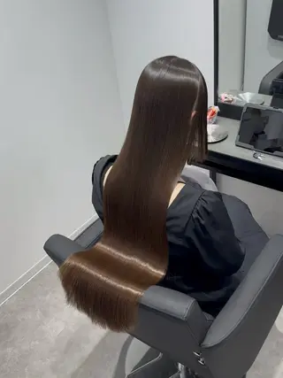 ロング カラー パーマ 美髪矯正/髪質改善 カラー✨️Velのヘアスタイル