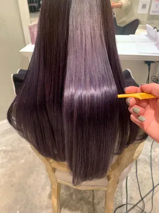 ロング カラー Takahashi Yuriのヘアスタイル