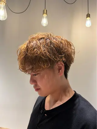 パーマ メンズ 出村 容のヘアスタイル