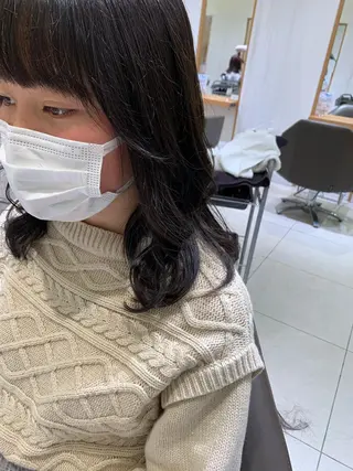 ロング ARMONY秋山輝也 コテ巻き風パーマ特化のヘアスタイル