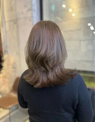 ミディアム カラー haruka ♡レイヤー/透明感のヘアスタイル