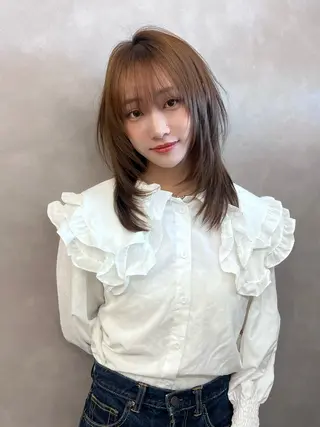 ミディアム 山中 欧輔のヘアスタイル
