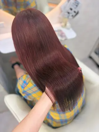 ロング カラー 🎀asumi🍓 ハイトーン🎀のヘアスタイル