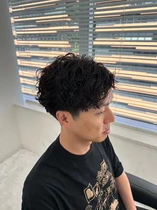 ショート パーマ メンズ 🐺韓国風メンズ特化 あさひ🐺のヘアスタイル