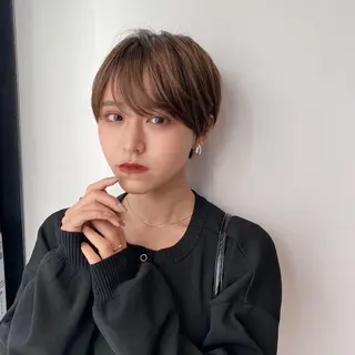 ショート カラー 渋谷  中性ヘア あかりのヘアスタイル