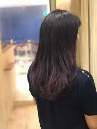 ロング カラー ブリーチ特化 梅田本多翔のヘアスタイル