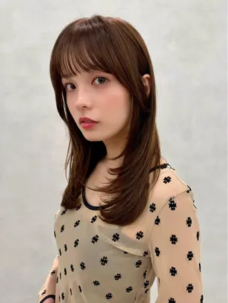 ロング カラー ヘアアレンジ ✨レイヤー/ 透明感カラー✨冨永剛のヘアスタイル