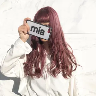 ロング カラー ヘアアレンジ yoshino yukoのマツエク・マツパデザイン