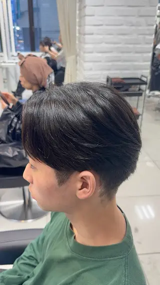 ミディアム メンズ 縮毛矯正指名No.1 艶カラー/SHIMAのヘアスタイル