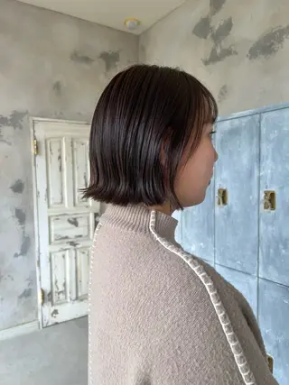 ショート カラー ストレート/レイヤー カットyuseiのヘアスタイル