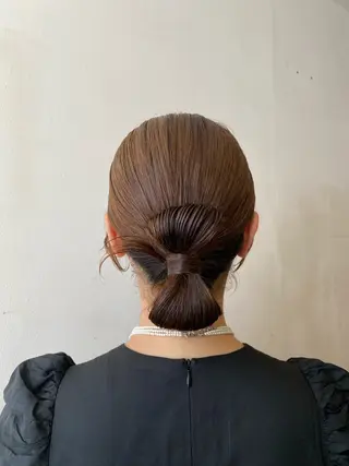 セミロング ヘアアレンジ フレンチボブパーマ Yuukiのヘアスタイル