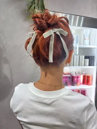 セミロング カラー ヘアアレンジ iona/ハイトーン /ネイルのネイルデザイン