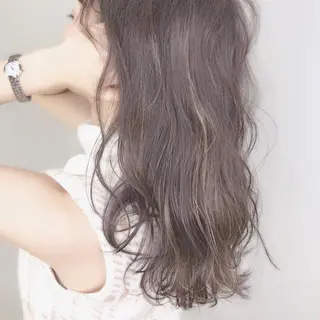 セミロング カラー ア イカのヘアスタイル