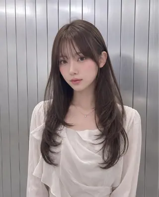ロング カラー 藍斗｜韓国風レイヤー ×透明感カラーのヘアスタイル