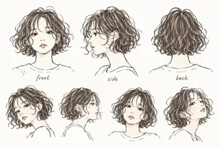 ミディアム パーマ 【店長】大根 亮太のヘアスタイル