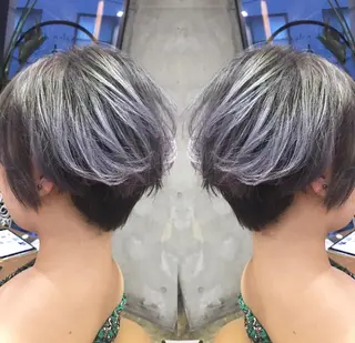 ショート カラー パーマ ヘアアレンジ メンズ キッズ ネイル マツエク・マツパ サロンドミルク 渋谷高比良のヘアスタイル