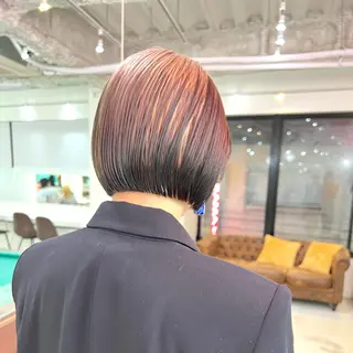 ショート カラー 朝が楽になるパーマ /ミリヤのヘアスタイル