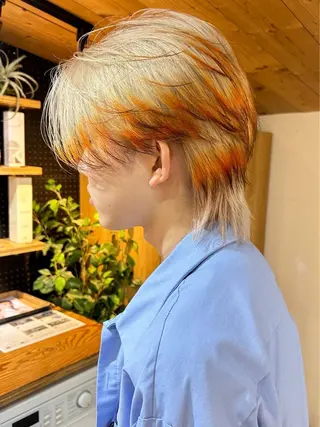 ショート メンズ 🎀 のえか/ハイ トーン/ピンク🤍のヘアスタイル