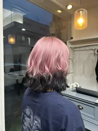 ミディアム カラー 木藤 優杏のヘアスタイル