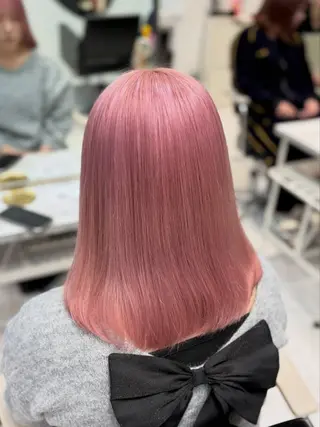 ロング カラー 色落ち綺麗🩰ハイ トーン🎀RINKAのヘアスタイル