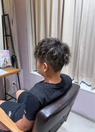 パーマ メンズ 作野 潮織のヘアスタイル