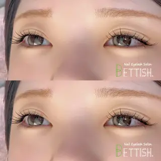 マツエク・マツパ BETTISH🩵 SERIのマツエク・マツパデザイン