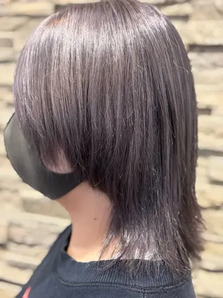 ミディアム カラー 作並 美穂のヘアスタイル
