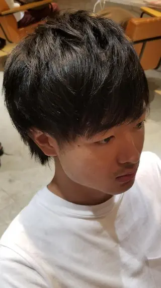 メンズ ばんの かすみのヘアスタイル