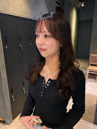 セミロング 山本 夏樹のヘアスタイル