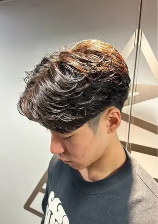 メンズ りょうま⚡️新小岩 ニュアンスパーマのヘアスタイル