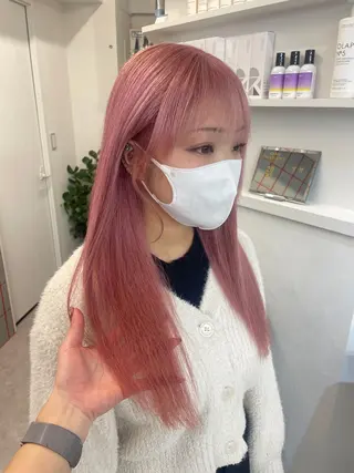 ロング カラー グレージュ/ベージュ 🎀momo🎀のヘアスタイル