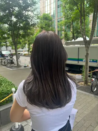 セミロング カラー beleefric 🩵チセのヘアスタイル