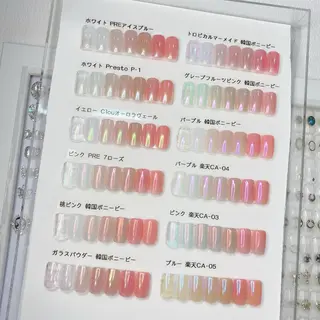 ネイル 渋谷／チップ長さ出し 👑アプレgel-xのネイルデザイン