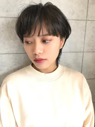 ショート 縮毛矯正/ 髪質改善 /ショート　圍　崇行のヘアスタイル