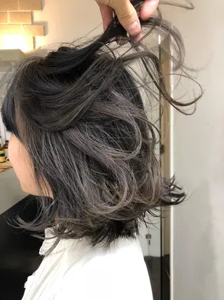 ミディアム カラー イシマル ナオヤのヘアスタイル