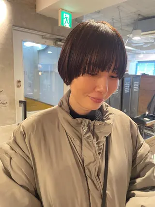 ショート カラー ayane⭐️ボブ・ ショート・パーマのヘアスタイル