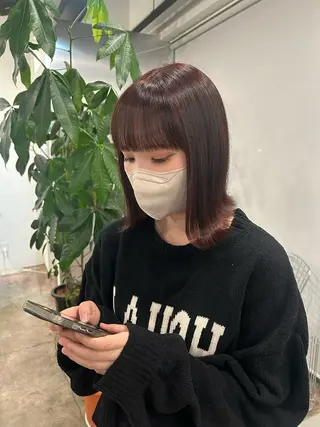 カラー 大澤 菜奈子のヘアスタイル