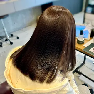 セミロング カラー りおな/髪質改善/ カラー /平尾のヘアスタイル