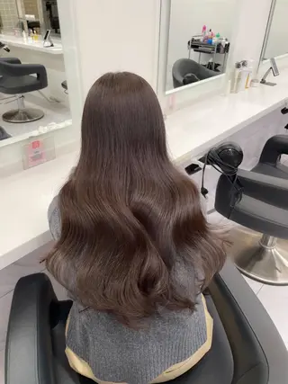 ロング 🤍透明感カラー/ 韓国レイヤー🤍のヘアスタイル